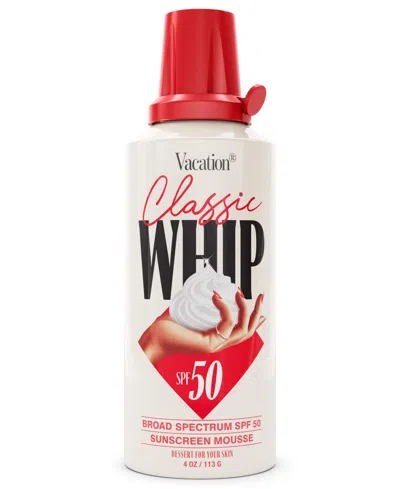 Vacation Classic Whip Spf 50 Sunscreen, 4 Oz. In Transparent