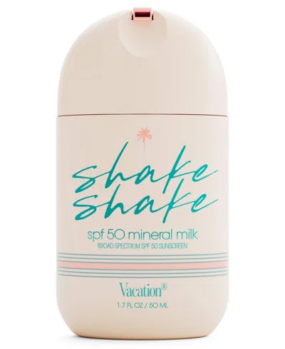 Vacation Mineral Milk Shake Shake Spf 50 Sunscreen, 1.7 Oz. In Transparent