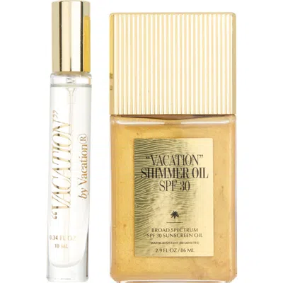 Vacation Shimmer Oil Spf 30 Sunscreen Duo In Transparent