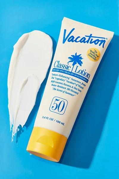 Vacation Classic Spf 50 Sunscreen Lotion In Powder White At Urban Outfitters