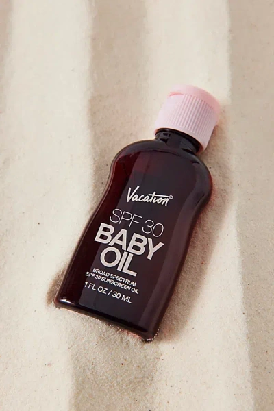 Vacation Mini Baby Oil Spf 30 Sunscreen Oil In Dark Brown At Urban Outfitters