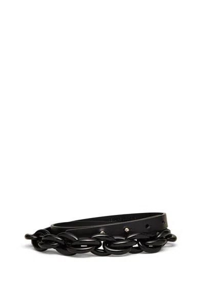 Scanlan Theodore Resin Rope Trim Belt 1.5 In Black