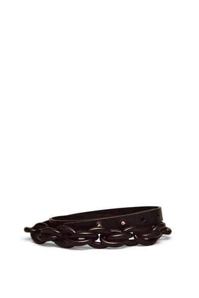 Scanlan Theodore Resin Rope Trim Belt 1.5 In Brown