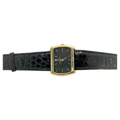 Pre-owned Vacheron Constantin 18k Yellow Gold And Leather Strap Watch