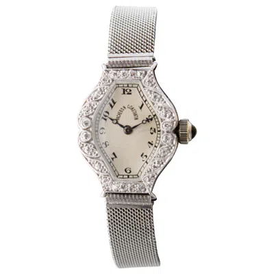 Pre-owned Vacheron Constantin 18kt Solid White Gold Art Deco Ladies Watch Circa 1920's