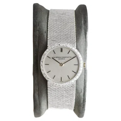 Pre-owned Vacheron Constantin 18kt Solid White Gold With A Diamond Bezel