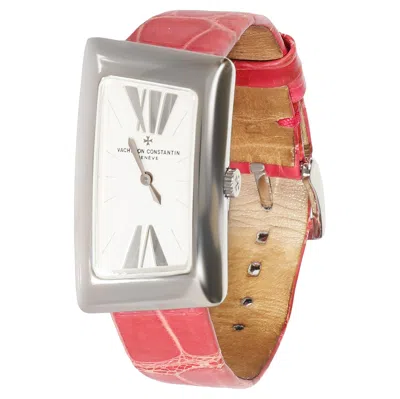 Pre-owned Vacheron Constantin 1972 Cambree 25015/000g-9233 Women's Watch In 18k White Gold