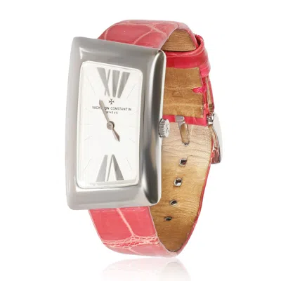 Pre-owned Vacheron Constantin 1972 Cambree 25015/000g-9233 Womens Watch In 18k White Gold