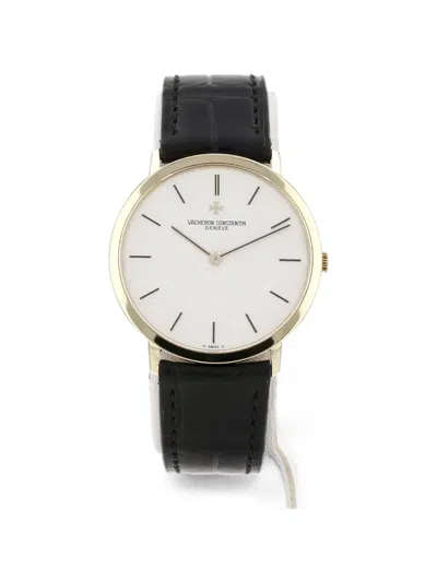 Pre-owned Vacheron Constantin 1984 Patrimony 33mm Watch In White