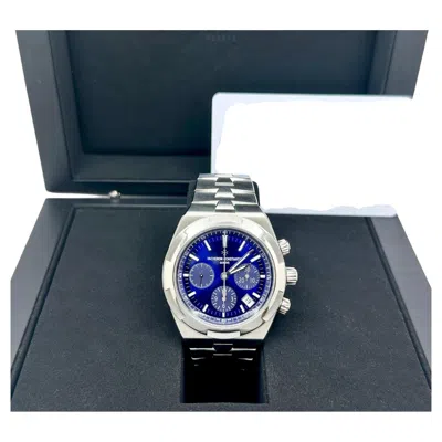 Pre-owned Vacheron Constantin 2024  Overseas Blue Dial Chrono 5520v/210a-b148 Box Paper