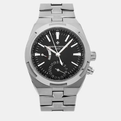 Pre-owned Vacheron Constantin Black Stainless Steel Overseas 7900v/110a-b546 Automatic Men's Wristwatch 41 Mm