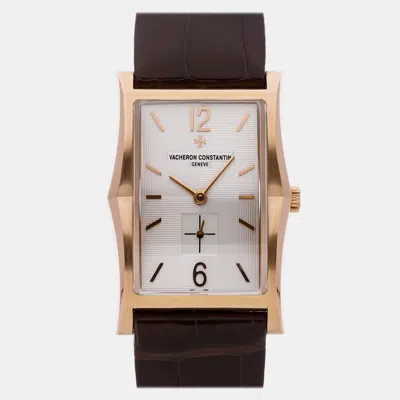 Pre-owned Vacheron Constantin Historiques 1954 81018/000r-9657 Brown Rose Gold Manual Winding Men's Watches