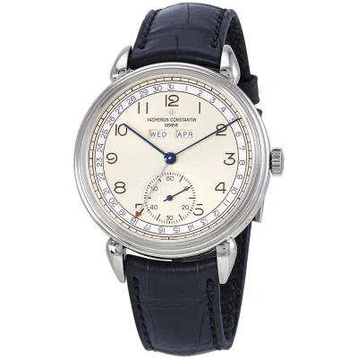 Vacheron Constantin Historiques Triple Calendrier 1942 Mechanical Silver Dial Men's Watch 3110v-000a In Blue