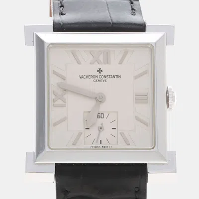 Pre-owned Vacheron Constantin Historiques White 18k White Gold Manual Winding Men Wristwatch 32mm