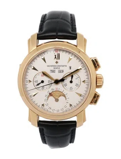 Pre-owned Vacheron Constantin Malte Perpetual Calendar Chronograph Watch In Multicolor