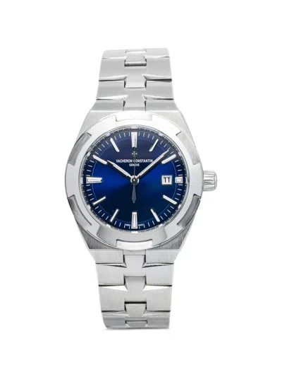 Pre-owned Vacheron Constantin Overseas 35mm Watch In Blue