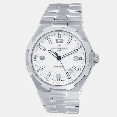 Pre-owned Vacheron Constantin Overseas 47040/b01a-9093 Automatic Silver Stainless Steel Men's Wristwatch 43 Mm