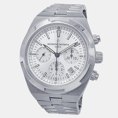 Pre-owned Vacheron Constantin Overseas 5500v/110a-b075 Automatic Silver Stainless Steel Men's Wristwatch 42.5 Mm