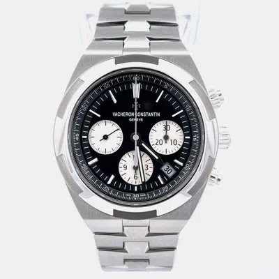 Pre-owned Vacheron Constantin Overseas 5500v/110a-b481 Black Stainless Steel Automatic Men's Watches 42.5mm
