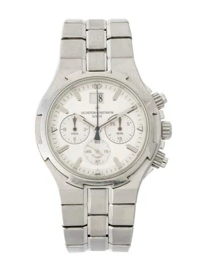 Pre-owned Vacheron Constantin Overseas Chronograph Watch, 40mm In Multi