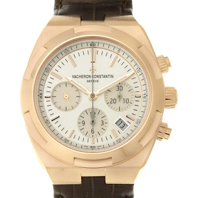 Vacheron Constantin Overseas Silver Dial Automatic Men's Chronograph Watch 5500v/000r-b074 In Gold