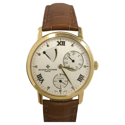 Pre-owned Vacheron Constantin Patrimony Power Reserve Automatic Yellow Gold Wrist Watch
