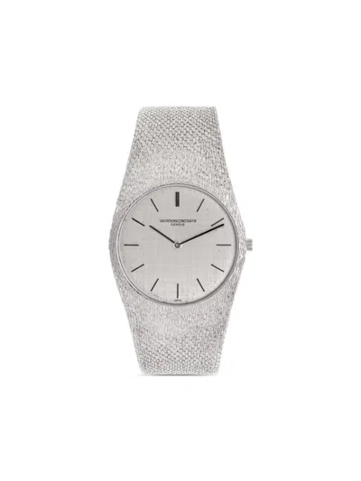 Pre-owned Vacheron Constantin Patrimony Ultra Thin 32mm In Silver