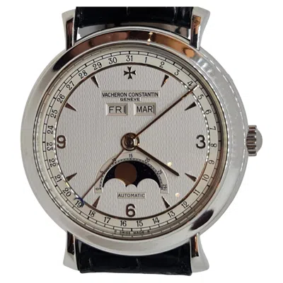 Pre-owned Vacheron Constantin Platinum  Automatic Annual Calendar Ref.47050 In Multi