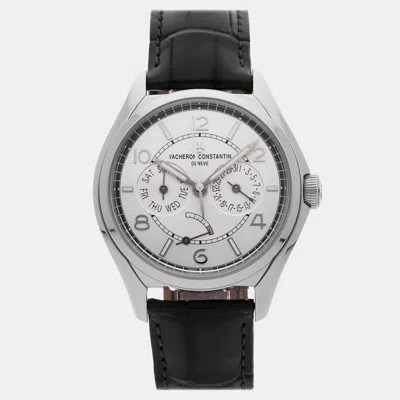 Pre-owned Vacheron Constantin Fiftysix Day-date 4400e/000a-b437 Grey Automatic Stainless Steel Men's In Gray