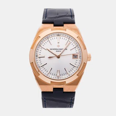 Pre-owned Vacheron Constantin Overseas 4500v/000r-b127 Automatic Men's Watch 41 Mm In Silver