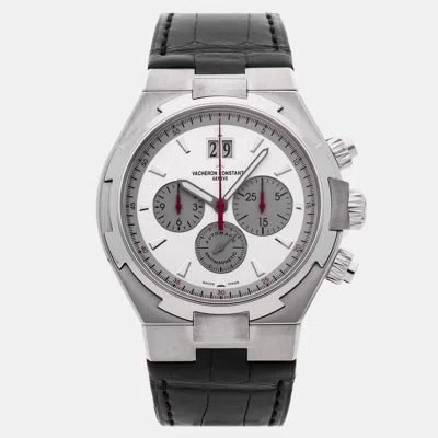 Pre-owned Vacheron Constantin Overseas Chronograph 49150/000a-9017 In Silver
