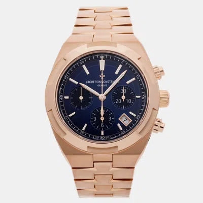 Pre-owned Vacheron Constantin Overseas Chronograph 5500v/110r-b952 In Blue