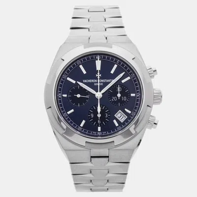Pre-owned Vacheron Constantin Overseas Chronograph 5520v/210a-b148 42.5 Mm In Blue