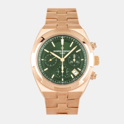 Pre-owned Vacheron Constantin Overseas Chronograph 5520v/210r-b966 In Green