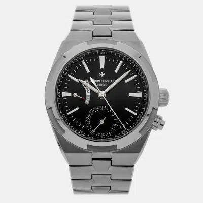 Pre-owned Vacheron Constantin Overseas Dual Time 41 Mm In Black