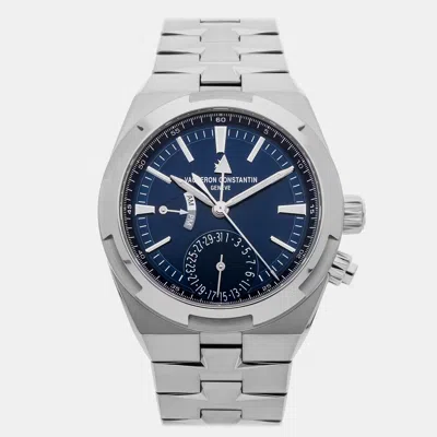 Pre-owned Vacheron Constantin Overseas Dual Time 7900v/110a-b334 Automatic 41 Mm In Blue