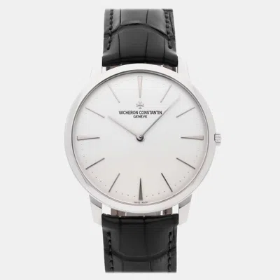Pre-owned Vacheron Constantin Patrimony 81180/000g-9117 40 Mm In Silver