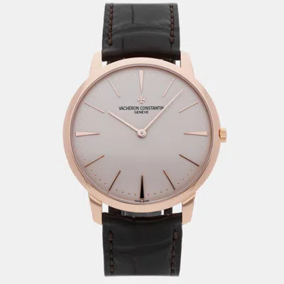 Pre-owned Vacheron Constantin Patrimony 81180/000r-9159 Manual Winding 40 Mm In Silver