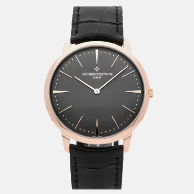 Pre-owned Vacheron Constantin Patrimony 81180/000r-9162 Manual Winding Men's Watch 40 Mm In Gray