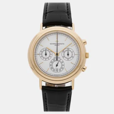 Pre-owned Vacheron Constantin Patrimony Chronograph 49003/000j-7871 Automatic 38 Mm In White