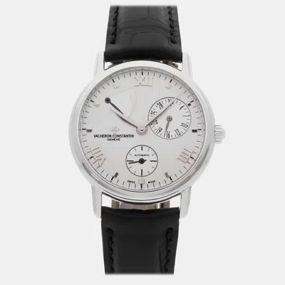 Pre-owned Vacheron Constantin Patrimony Power Reserve 47200/000g-9019 In Silver