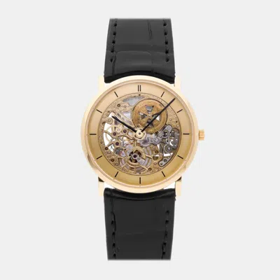Pre-owned Vacheron Constantin Squelette 33114/000j-7618 In Gold