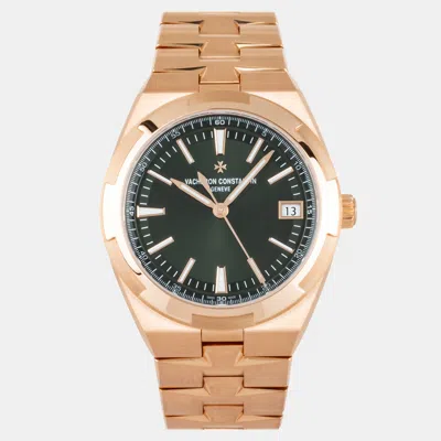 Pre-owned Vacheron Constantin Overseas 4520v/210r-b967 41 Mm In Green
