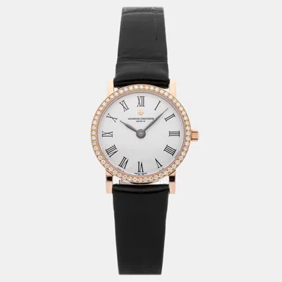 Pre-owned Vacheron Constantin Patrimony 25593/000r-8742 23 Mm In White