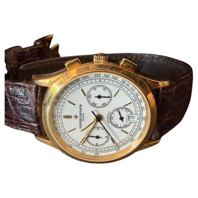 Pre-owned Vacheron Constantin Rare  49002 "les Historiques" Chronograph Ca' 1990's 18k In Multi