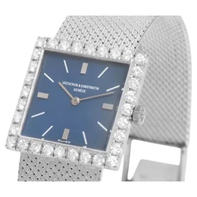 Pre-owned Vacheron Constantin Rare  Ref. 7147 Vintage Diamond & 18k White Gold Mesh Watch