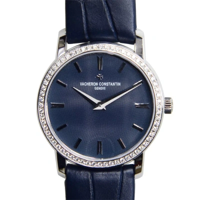 Vacheron Constantin Traditionnelle Blue Dial Diamond Ladies Watch 25558000g-9758