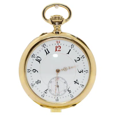 Pre-owned Vacheron Constantin Vacheron & Constantin Grottendieck Bruxelles 18 Karat Gold Pocket Watch In Multi