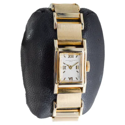 Pre-owned Vacheron Constantin Vacheron & Constantin Ladies 14 Karat Gold Art Deco Bracelet Watch Circa 1940s In Multi
