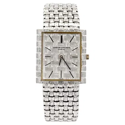 Pre-owned Vacheron Constantin Vacheron & Constantin Vintage Mesh Doll 18k White Gold Watch